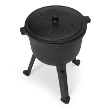 Cast iron standing cauldron 5L, hunter's pot, campfire grill, MultiGarden