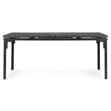 Stół ogrodowy rozkładany 180-240 cm do 12 os. stal HDPE szary MultiGarden