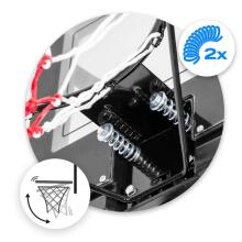 Regulējamais basketbola grozs 135-300cm stabils liels Neo-Sport NS-282