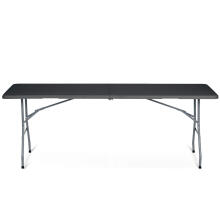Saliekamais dārza ēdamgalds 244 cm Plonos melns