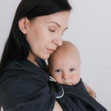 ZAFFIRO Ring Sling HugMe Roma 195 cm Antracīts