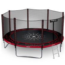 13ft/404cm Садовый Трамплин с Внешней Сеткой и Лестницей Neo-Sport