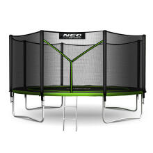 13ft/404cm Garden Trampoline with External Net and Ladder Neo-Sport