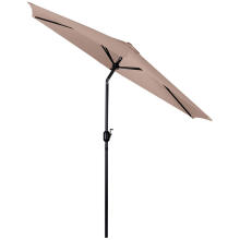 Folding Garden Parasol 6 Segments 300 cm with Cover Plonos PL-884