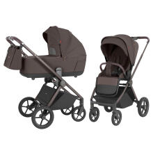 Детская коляска 2в1 CARRELLO Ultra CRL-6527 Каштановый бежевый