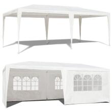 Garden commercial pavilion tent, 3x6 m, 6 walls, white, MultiGarden