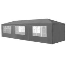 Dārza komerciālais paviljons, 3x9 m, 8 sienas, pelēks, MultiGarden