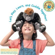 Kidsworld Plush Toys Gorilla  Art.279956 Augstvērtīga mīksta plīša rotaļlieta Gorilla,36cm