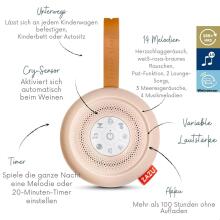 Baby Basic Noise Accessories Baby Sound Machine Art.279965 White Портативная звуковая машина со шнурком и звуковыми эффектами