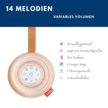 Baby Basic Noise Accessories Baby Sound Machine Art.279965 White Портативная звуковая машина со шнурком и звуковыми эффектами