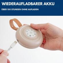 Baby Basic Noise Accessories Baby Sound Machine Art.279965 White Портативная звуковая машина со шнурком и звуковыми эффектами