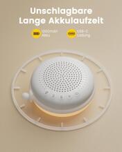 Baby Basic Noise Accessories Baby Sound Machine Art.279966 White Портативная звуковая машина со шнурком и звуковыми эффектами