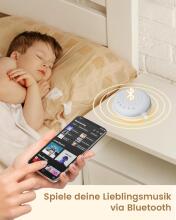 Baby Basic Noise Accessories Baby Sound Machine Art.279966 White Портативная звуковая машина со шнурком и звуковыми эффектами