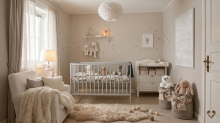 Bocian Baby Cot Magda 120x60 Art.280151 White Stilīga Koka gultiņa ar nolaižamo malu