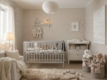 Bocian Baby Sliding side cot drop down side Loft 120x60