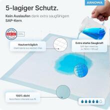 Arnomed Art.280155 Disposible Baby pads 30 psc 60x60 cm