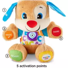 Fisher Price Laugh and Learn Ukrainian Learning Puppy Art. FPN77 Gudrais interaktīvais kucēns/suns (ukraiņu valoda)