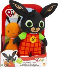 Bing ToyS and Flop Art.BNG43000 Augstvērtīga mīksta plīša rotaļlieta Bing,25cm+Flops 19 cm