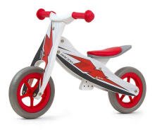 Līdzsvara velosipēds - 3146 - 2in1 - IZSKATS - SACENSĪBU - SARKANS/BALTS