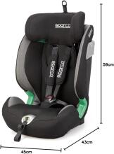 Sparco Kids  I-Size 76-150cm Art.SK5000i Grey Child car seat (9-36 kg)