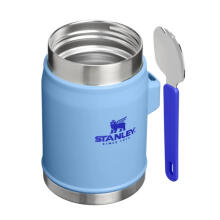 Термос для еды The Legendary Food Jar+Spork 0.4L светло-голубой