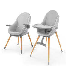 KINDERKRAFT 2-in-1 FINI UP High Chair Gray
