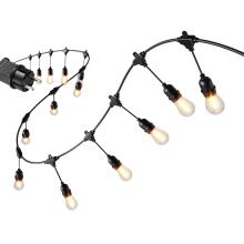 Girlanda ogrodowa świetlna łańcuch 20x LED 20m lampki ogrodowe 9W