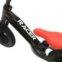 Aga Design Qplay Racer Art.281262 Grey  Детский велосипед - бегунок с металлической рамой и надувными колёсами