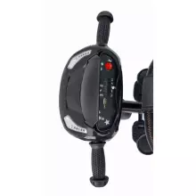 Bebe Basic Schumacher Kid  Air Trike Art.281266 Black Bērnu  trīsritenis ar rokturi , jumtiņu un piepūšamajiem riteņiem