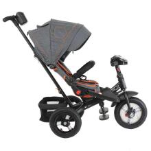 Bebe Basic Schumacher Kid  Air Trike Art.281267 Beige Bērnu  trīsritenis ar rokturi , jumtiņu un piepūšamajiem riteņiem