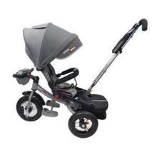 Bebe Basic Schumacher Kid  Air Trike Art.281267 Beige Bērnu  trīsritenis ar rokturi , jumtiņu un piepūšamajiem riteņiem