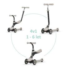 Qplay Sema 5 in 1 Scooter Art.281328 Beige Skrejritenis ar sēdekli 3 in1
