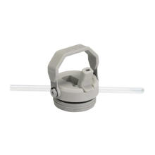 Termopudele ar salmiņu The IceFlow Bottle Flip Straw 2.0 0,71L gaiši pelēka 