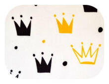 Diaper - 23024 - FLANNEL PRINT - EGA - KORONA - YELLOW - size 70x80 cm