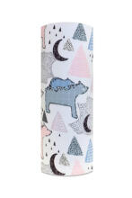 Diaper - 25134 - TETRA PRINT - EGA - BIEGUN POLARNY - PINK- size 70x80 cm