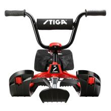 Stūrējamās ragavas SNOWRACER CURVE SX PRO Sarkanas, ar polstererētu sēdekļa pārvalku