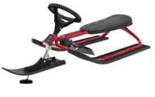 Stūrējamās ragavas SNOWRACER ICONIC Sarkanas/melnas