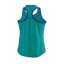 GIRLS' COMPETITION SHIRT II Tropical Green Heather / Mazarine Blue