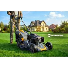 Benzīna zāles pļāvējs ar piedziņu 51 cm 70 l Loncin 196cc + Humberg HM-601 eļļa