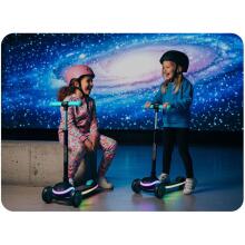 Trīsriteņu līdzsvara skūteris bērniem LED Ricokids Leddi - Melns-turkoza