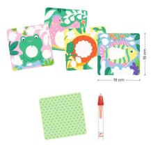 Colouring with water - Peekaboo! Garden baby animals