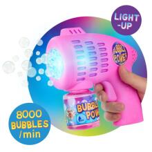Ziepju burbuļu pistole ar gaismiņu + šķidrums (80 ml) (1 gab., 2 dizaini)