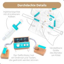 Bebe Basic Deluxe Wooden Doctor Set  Art.283923 Drosmīgā ārsta komplekts
