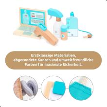 Bebe Basic Deluxe Wooden Doctor Set  Art.283923 Drosmīgā ārsta komplekts