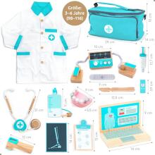 Bebe Basic Deluxe Wooden Doctor Set  Art.283923 Drosmīgā ārsta komplekts