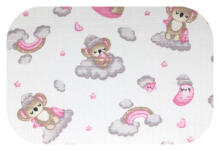 Diaper - 13674 - TETRA PRINT - EGA - KOALA on the MOON - PINK - size 70x80 cm