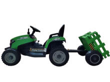 Akumulatoru traktors - 12V - BBH-030 - TRAKTORS ar PIEKABI - ZAĻŠ