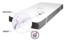 Protective cover for mattress - TB0473 - MOLTON - waterproof - size 60x120 cm