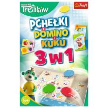 Spēle - Treflik ģimenes 3-in-1 spēle – Domino, Blusas, Kuku Trefliki – Trefl 01921