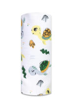 Diaper - 13537 - TETRA PRINT - EGA - TURTLE - YELLOW / GREEN size 70x80 cm